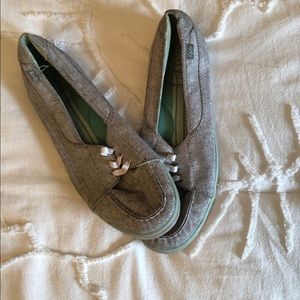 Keds grey slip-ons